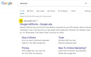 Google AdWords vs SEO